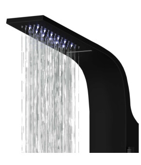 Душевая панель CORSAN KASKADA BLACK LED (A014MBLLED)