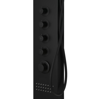 Душевая панель CORSAN KASKADA BLACK LED (A014MBLLED)