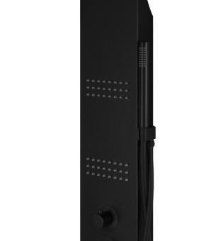 Душевая панель CORSAN KASKADA BLACK LED с термостатом (A014TBLLED)