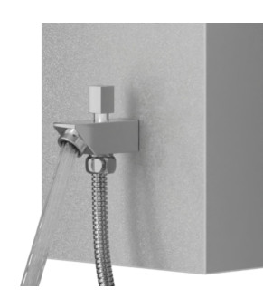 Душевая панель CORSAN ALTO SILVER с изливом (A017MSLW)