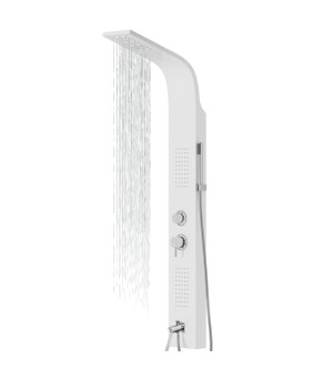 Душевая панель CORSAN ALTO WHITE LED с изливом (A017MWHLEDW)