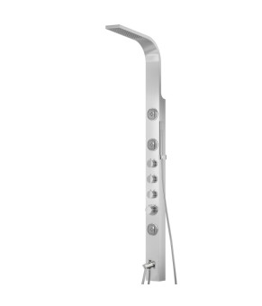 Душевая панель CORSAN SNAKE INOX с изливом (S002MSLW)