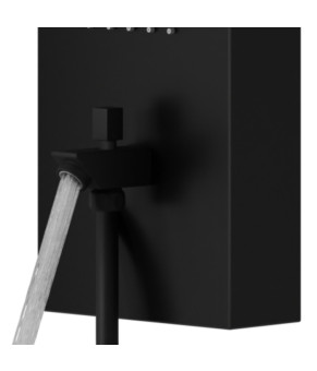 Душевая панель CORSAN ALTO BLACK LED с изливом (A017MBLLEDW)