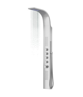 Душевая панель CORSAN SAMSARA INOX LED (S003MSLLED)