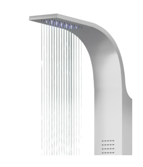 Душевая панель CORSAN SAMSARA INOX LED (S003MSLLED)