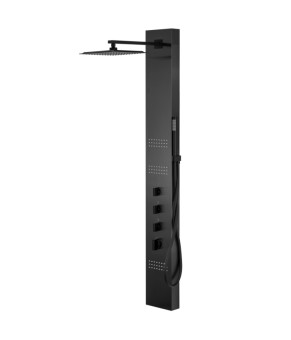 Душевая панель CORSAN NEO BLACK с термостатом (S060TBL)