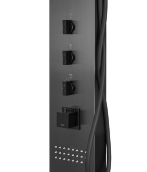 Душевая панель CORSAN NEO BLACK с термостатом (S060TBL)