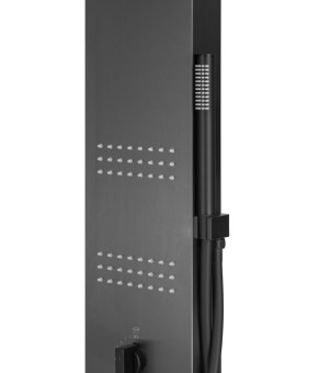 Душевая панель CORSAN NEO BLACK с термостатом (S060TBL)