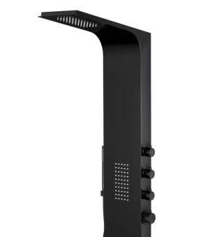 Душевая панель CORSAN DUO BLACK LED (A777MBLLED)