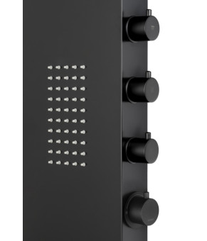 Душевая панель CORSAN DUO BLACK LED (A777MBLLED)