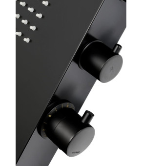 Душевая панель CORSAN DUO BLACK LED с термостатом (A777TBLLED)