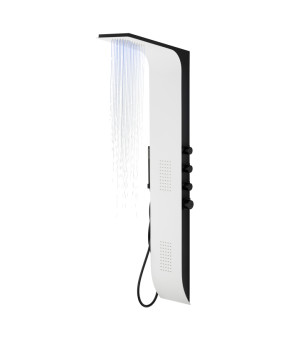 Душевая панель CORSAN DUO BLACK WHITE LED (A777MWHBLLED)