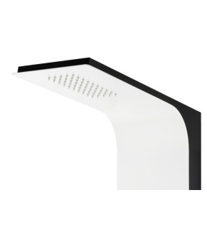 Душевая панель CORSAN DUO BLACK WHITE LED с термостатом (A777TWBLLED)