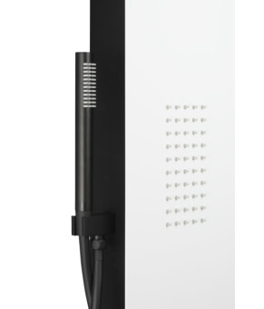 Душевая панель CORSAN DUO BLACK WHITE LED с термостатом (A777TWBLLED)