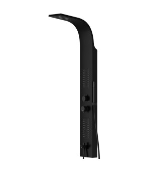 Душевая панель CORSAN FESTO BLACK с изливом (S046MBLW)