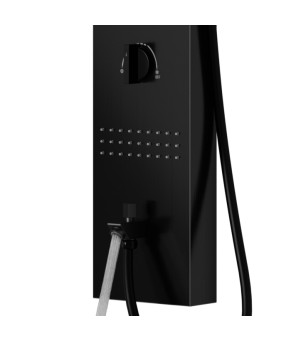 Душевая панель CORSAN NEO BLACK с изливом (S060MBLW)