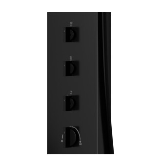 Душевая панель CORSAN NEO BLACK с изливом (S060MBLW)