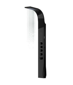 Душевая панель CORSAN SAMSARA BLACK LED (S003MBLLED)