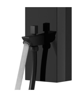 Душевая панель CORSAN SNAKE BLACK с изливом (S002MBLW)