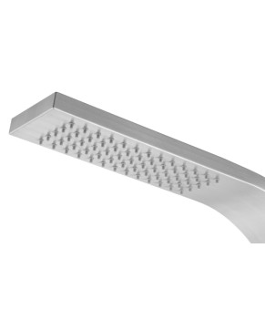 Душевая панель CORSAN SNAKE INOX с изливом и термостатом (S002TSLW)
