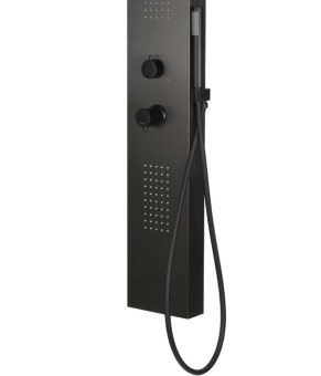 Душевая панель CORSAN TUGELA BLACK LED (S029MBLLED)