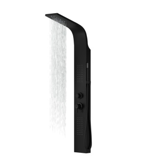 Душевая панель CORSAN ALTO BLACK LED  (A017MBLLED)