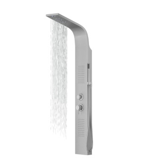 Душевая панель CORSAN ALTO SILVER LED с термостатом (A017TSLLED)