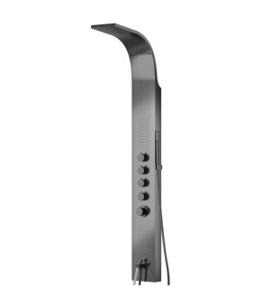 Душевая панель CORSAN SAMSARA GRAPHITE GunMetal с изливом (S003MGMW)