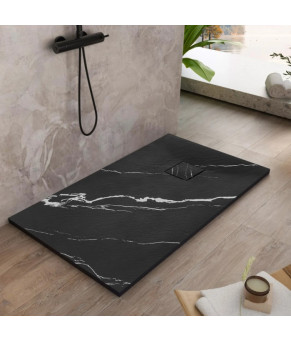 Душевой поддон REA MAGNUM 80x100 CARRARA BLACK (REA-K7007)