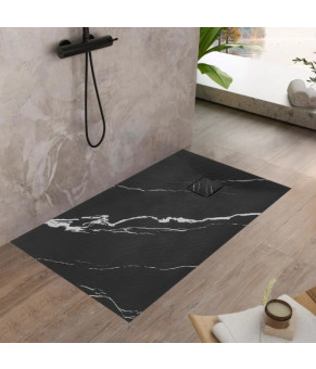 Душевой поддон REA MAGNUM 80x100 CARRARA BLACK (REA-K7007)