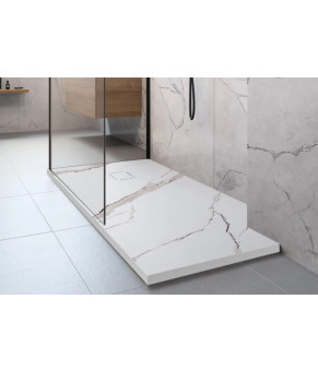 Душевой поддон REA BAZALT 80x100 CARRARA WHITE (REA-K7000)