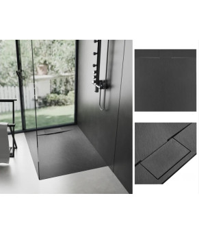 Душевой поддон REA BAZALT 90x90 BLACK (REA-K3307)