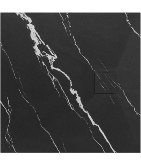Душевой поддон REA BAZALT 90x90 CARRARA BLACK  (REA-K7003)