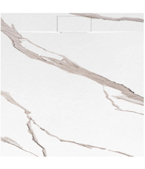 Душевой поддон REA BAZALT 90x90 CARRARA WHITE (REA-K7002)