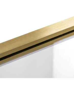 Шторка для ванны REA  AGAT-2 100 BRUSHED GOLD складная (REA-K9777)