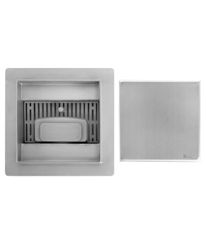 Трап для душа REA NEO 12x12 NICKIEL BRUSHED  (REA-G6206)