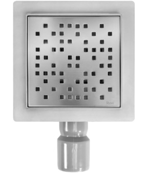 Трап для душа REA DOTS 15x15 NICKIEL BRUSHED (REA-G6203)
