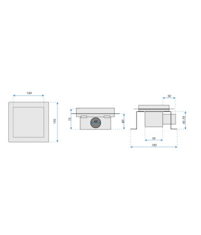 Трап для душа REA DOTS 15x15 NICKIEL BRUSHED (REA-G6203)
