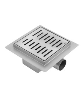 Трап для душа REA LINE 15x15 NICKIEL BRUSHED (REA-G6205)