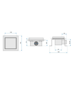 Трап для душа REA NEO 15X15 NICKIEL BRUSHED (REA-G6207)