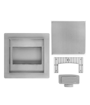 Трап для душа REA NEO 15X15 NICKIEL BRUSHED (REA-G6207)