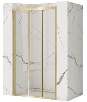 Душевая дверь REA ALEX 120 BRUSHED GOLD  (REA-K2501)
