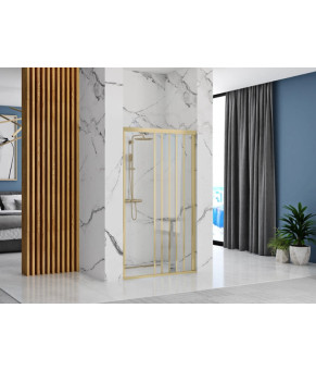 Душевая дверь REA ALEX 120 BRUSHED GOLD  (REA-K2501)