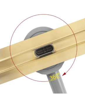 Трап для душа REA NEOX 70 PRO GOLD золотой (REA-G2718)