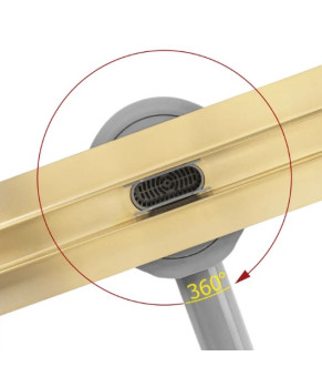 Трап для душа REA NEOX 70 SLIM PRO BRUSHED GOLD матовое золото (REA-G2714)