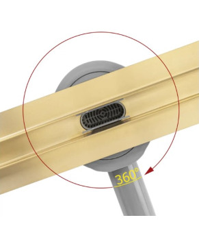 Трап для душа REA NEOX 60 SLIM PRO BRUSHED GOLD матовое золото (REA-G2713)
