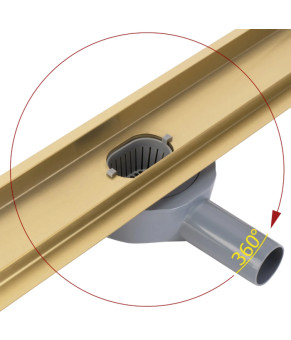 Трап для душа REA NEOX 80 PRO BRUSHED GOLD 2в1 матовое золото (REA-G2703)