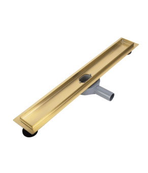 Трап для душа REA NEOX 80 PRO BRUSHED GOLD 2в1 матовое золото (REA-G2703)