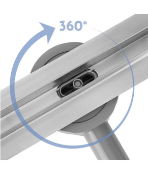 Трап для душа REA NEOX 100 SLIM PRO сталь (REA-G5803)