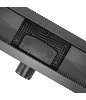 Трап для душа REA NEOX 100 BLACK 2в1 черный (REA-G6605)